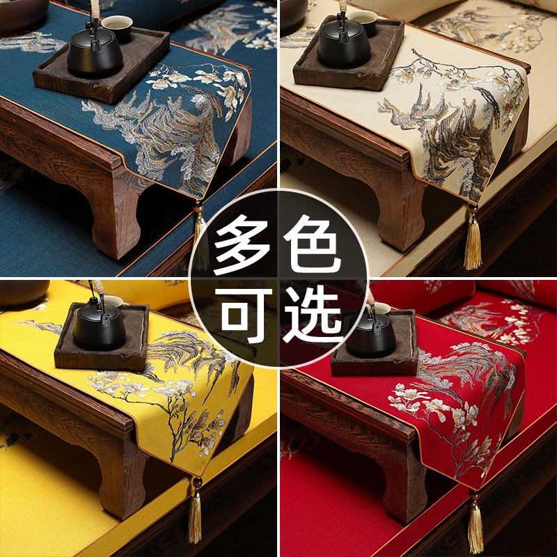 速发荣义家居新中式桌旗茶桌垫茶台布艺长条茶几桌布禅意茶旗茶桌