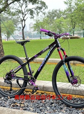 速发27.5油碟林山地车高特坡绿色丛刹版自行车气叉林道爬路山马
