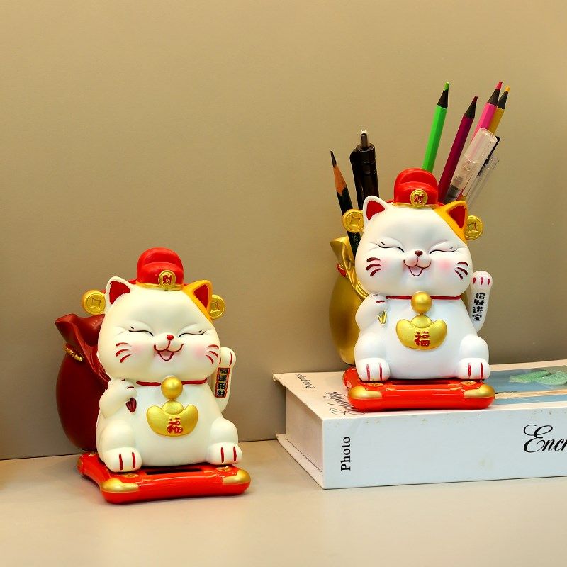 速发入台招财铺摆件自动招手家用旺宅开业礼物店猫前户办公桌面装