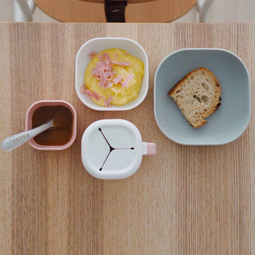 BEABA儿童餐具硅胶防摔