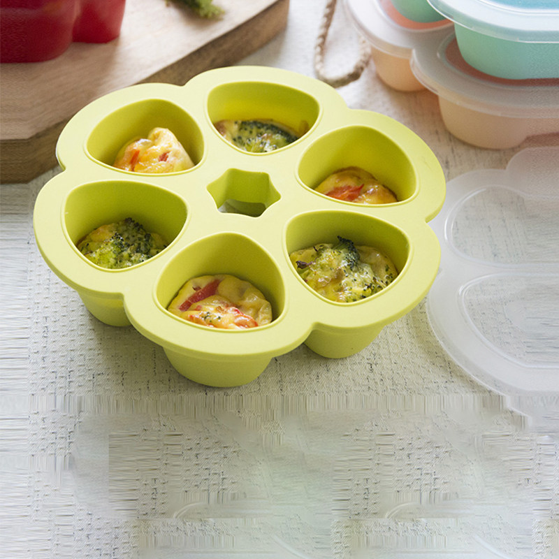 法国beaba婴儿辅食盒宝宝硅胶辅食格冷冻冷藏保鲜储存格食物分装