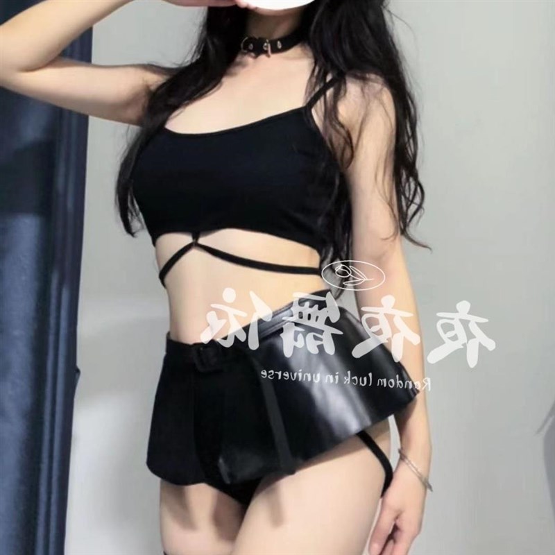 速发d领酒吧os舞服性感团舞蹈出演服DJ舞台装黑色镂空爵士舞套装