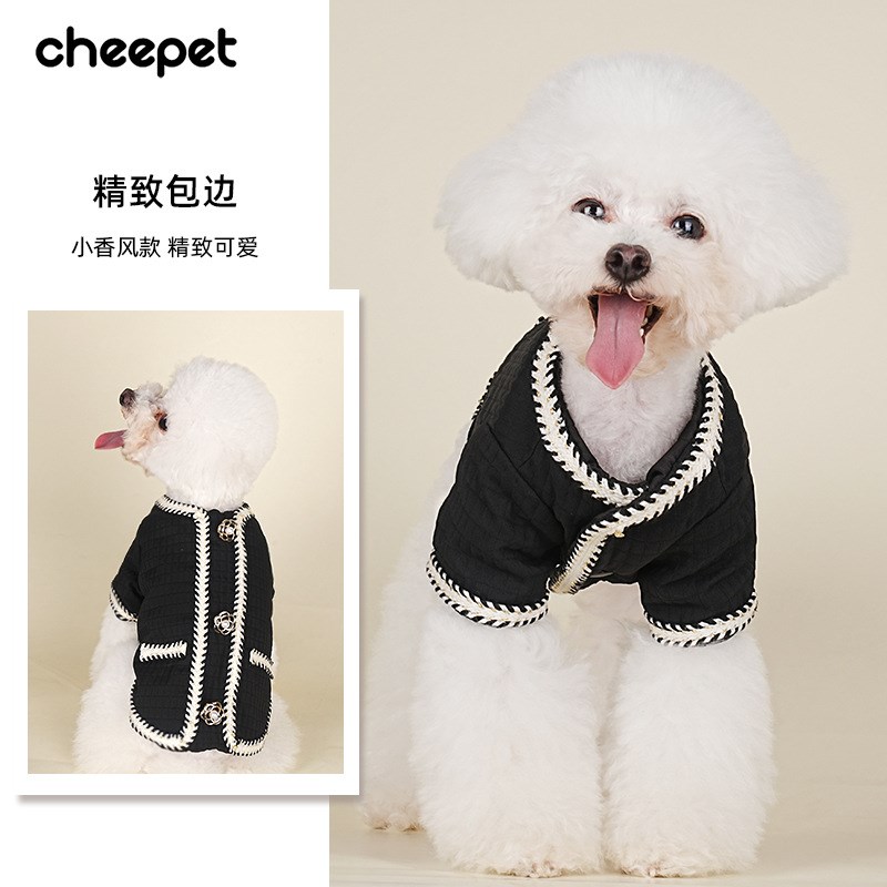 速发衣服秋冬款新夹棉外保套暖可外穿泰迪比熊衣服