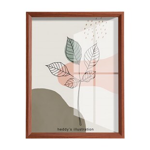 速发墙质简A相框挂木20寸约空框16拼图A装裱画框A4纸木质4