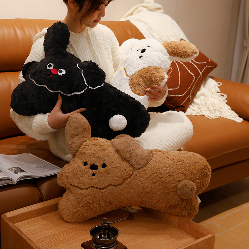 可爱嘟嘟狗狗抱枕毛绒玩具客厅靠枕汽车办公室靠垫饰床头靠背礼物