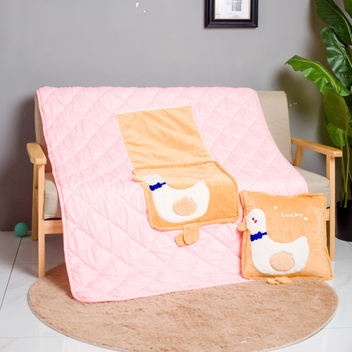 抱枕被子两用加厚办公室折叠午睡枕头毯子二合一沙发汽车靠枕车载