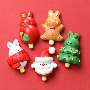 饰冰箱贴创意礼品洞洞板磁吸 可爱兔子圣诞节礼物装 圣诞快乐