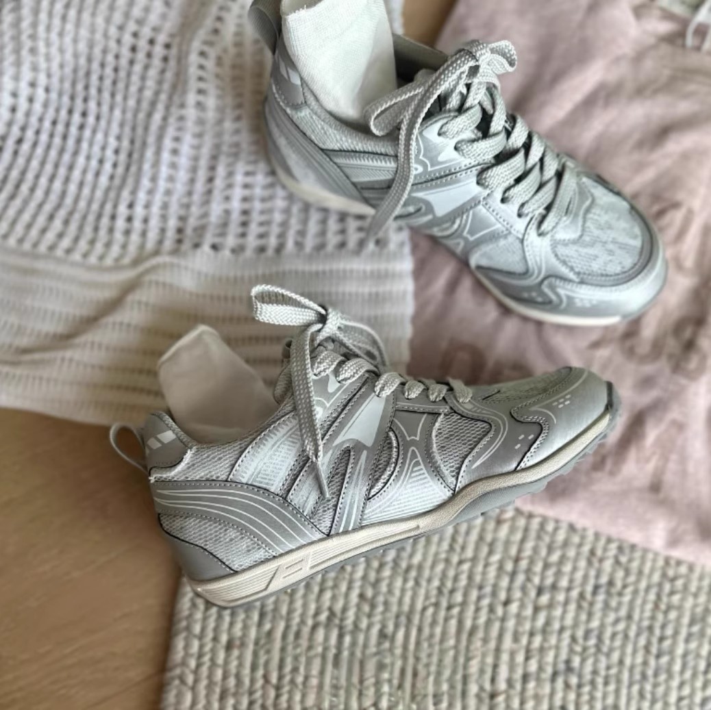 轻便软底老爹鞋女2025新款秋季百搭透气网纱运动休闲鞋阿甘鞋学生