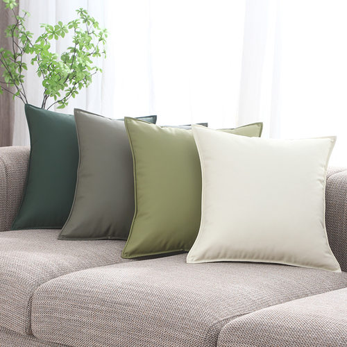 轻奢升级科技布抱枕2025新款沙发客厅靠枕腰枕靠垫皮抱枕套靠垫套