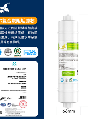 苏尔美式快接复合炭阻垢滤芯