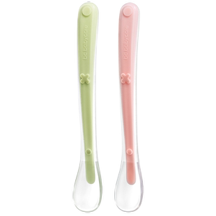 babycare宝宝硅胶软勺新生儿婴儿喂水勺子餐具儿童吃饭辅食碗勺