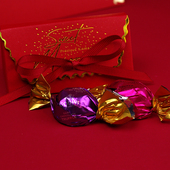 GODIVA歌帝梵巧克力喜糖2粒 进口松露酒红波浪婚礼三八节礼物