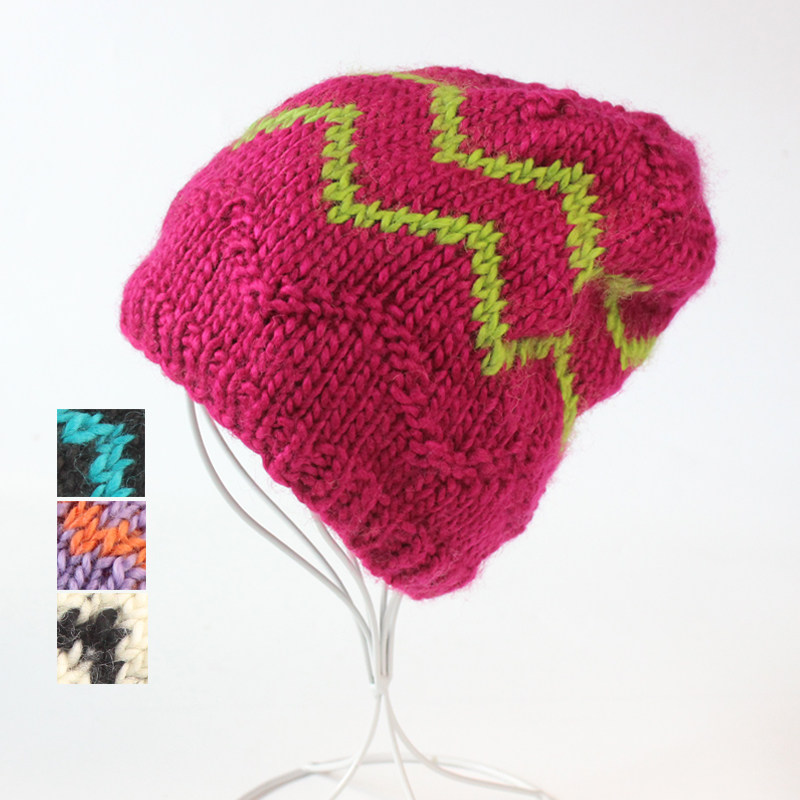 Exit lady fashion wool Hat Autumn and winter Pure handwork weave Wool cap Plush keep warm Ski capin the Accessories/Leather belt/Hat/Muffler , Hat  category - from Buy2taobao.com to provide professional Taobao agent buy service