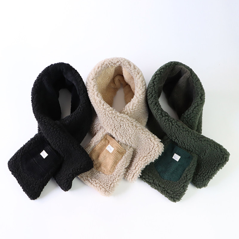 日系秋冬季男女儿童保暖围巾围脖