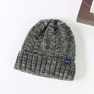 出口日单秋冬季男士帽子户外运动加绒保暖帽男加厚护耳滑雪毛线帽