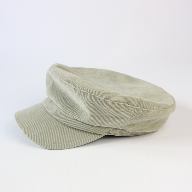 出口日本单休闲灯芯绒时尚鸭舌帽