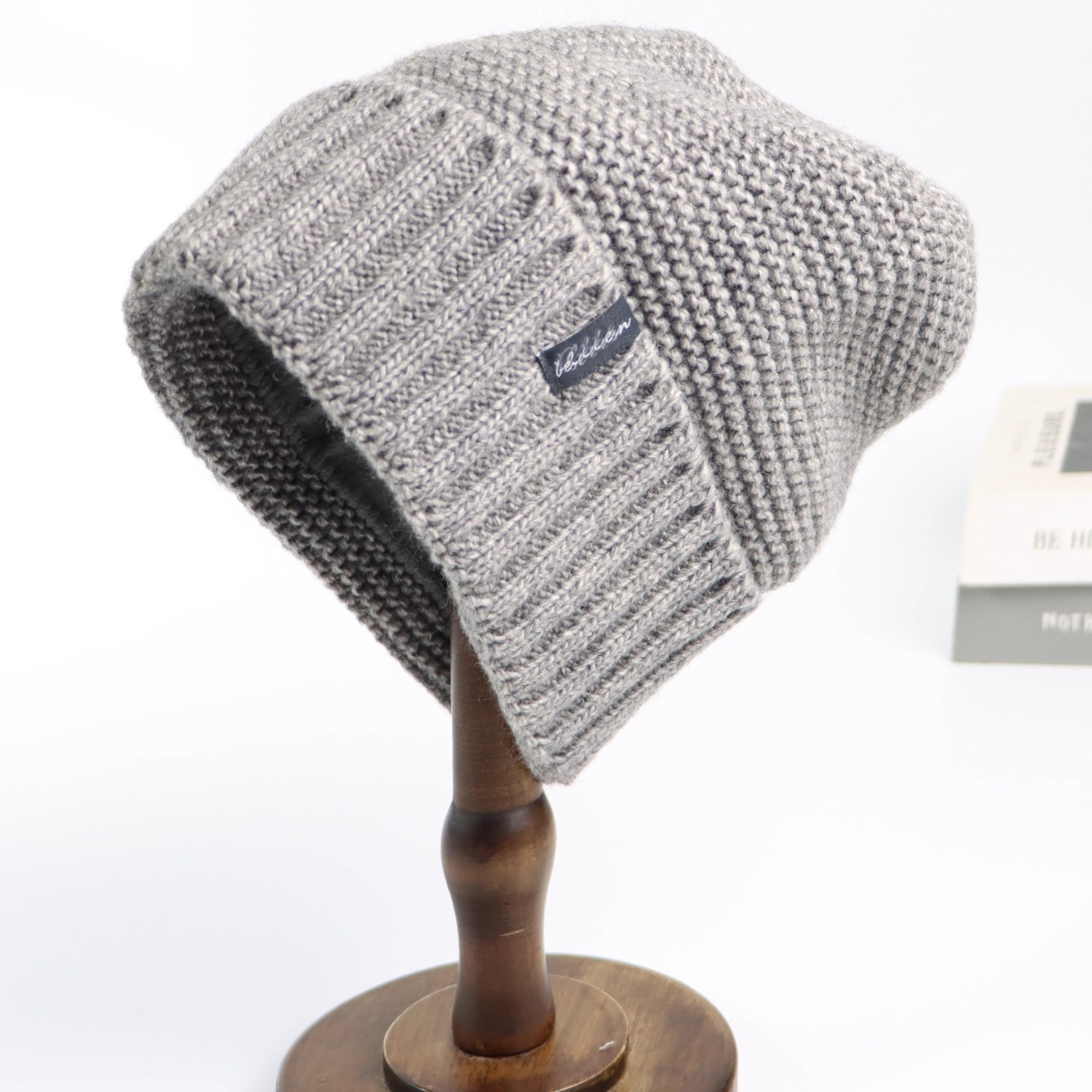 出口单秋冬男士羊毛混纺保暖帽子