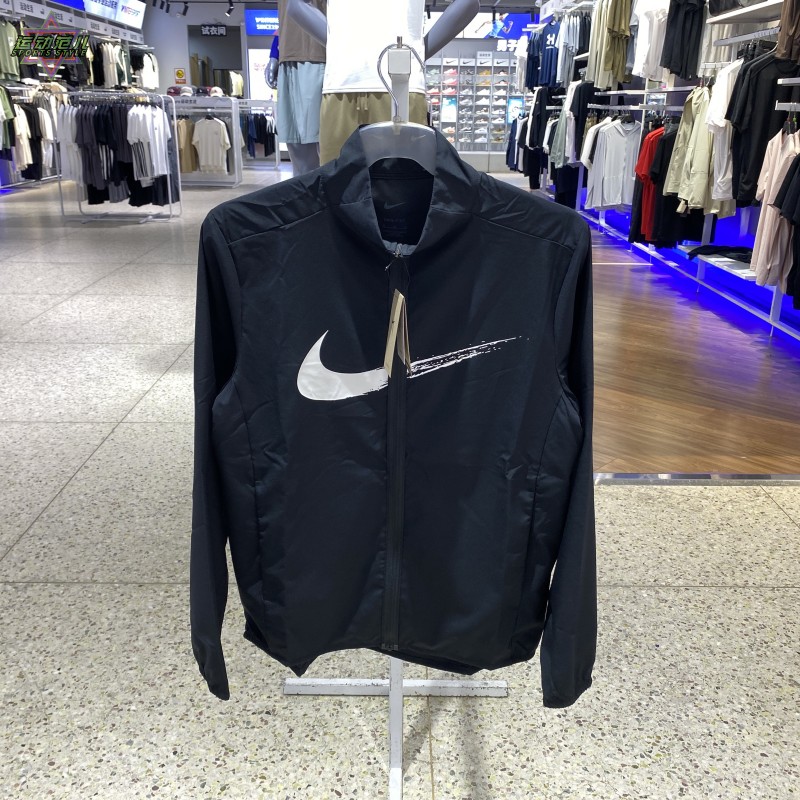 新款正品NIKE耐克经典LOGO男透气运动休闲梭织夹克外套HV0395-010