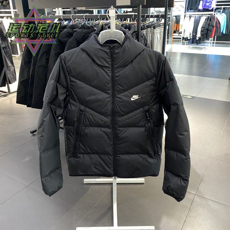 正品NIKE耐克简约保暖防风连帽男户外运动休闲羽绒服DV1132-010,运动服/休闲服装,运动羽绒服,淘宝优惠券,粉丝福利购,淘宝优惠卷