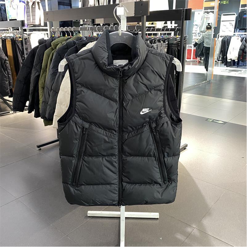 新款正品NIKE耐克保暖防风立领男户外运动休闲羽绒马甲DV1136-010