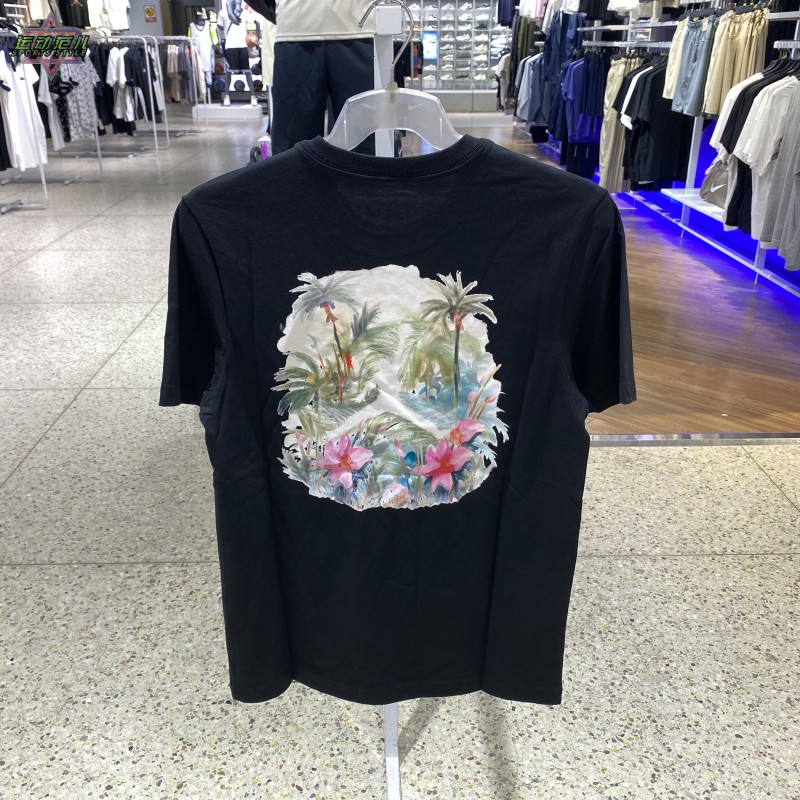 正品NIKE耐克JORDAN图案透气男运动休闲纯棉短袖T恤IB7521-100