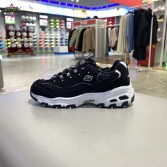 正品Skechers斯凯奇新款舒适百搭低帮女运动休闲鞋熊猫鞋13148