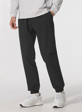 春秋新款正品NEW BALANCE NB男束脚运动休闲梭织长裤AMP53319-BK