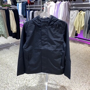 正品Skechers斯凯奇简约连帽百搭男运动休闲梭织夹克外套P424M165