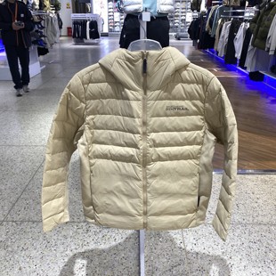 连帽男女运动休闲羽绒服L423M149 修身 冬正品 Skechers斯凯奇轻薄款