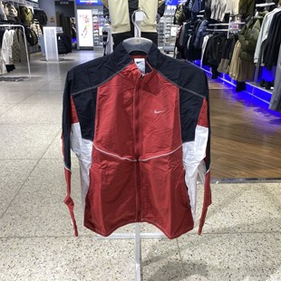 010 Nike耐克简约拼接立领男运动休闲梭织夹克外套IF2029 新款 正品