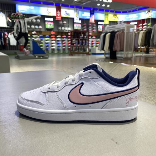 新款正品NIKE耐克男大童简约百搭透气运动休闲板鞋DB3090-100