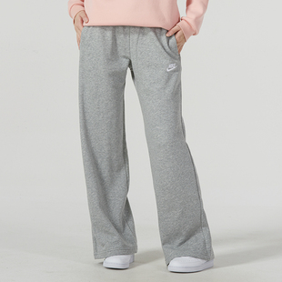 010 FB2728 正品 NIKE耐克刺绣LOGO加绒直筒宽松女运动休闲针织长裤