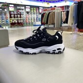 正品 SKECHERS斯凯奇缓震耐磨舒适男厚底增高运动熊猫休闲鞋 52675