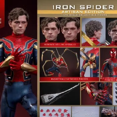 HOTTOYS HT 1/6 复仇者联盟4 钢铁蜘蛛侠 雕发版 胶发 接单