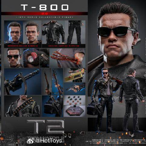 HOTTOYS HT 终结者2 审判日 T-800 2.0 1/6 可懂人偶 接单