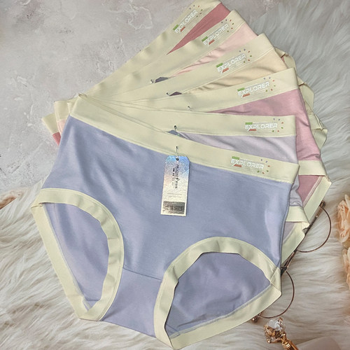 柔软特价大码女士中腰内裤莫奈尔