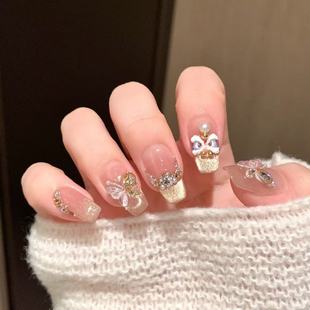 【烫金醒狮】新年氛围感手绘醒狮百搭冬季穿戴甲