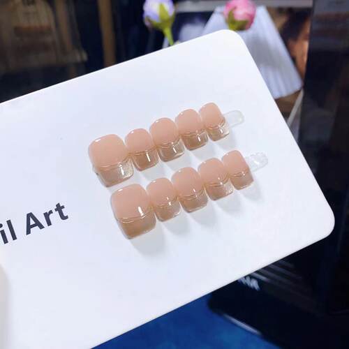 纯手工法式猫眼显白定制穿戴甲