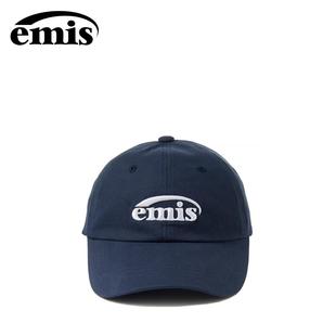 韩国emis帽子女夏天防晒帽棒球帽女款鸭舌帽休闲纯色软顶藏青色