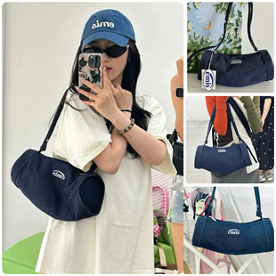 emis新款牛仔托特包水饺包单肩手提通勤斜挎简约韩系明星同款手提