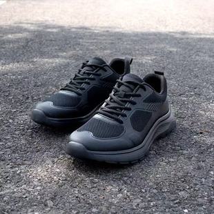 江苏玉人kpu鞋面男夏季黑色透气网眼训练运动鞋