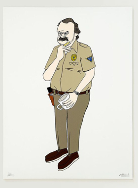 现货艺术家Yusuke Hanai花井祐介×Netflix怪奇霍普警长 限量版画