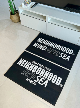 NEIGHBORHOODNBHD联名SEA日潮地毯入户门垫子防滑脚垫包邮日式