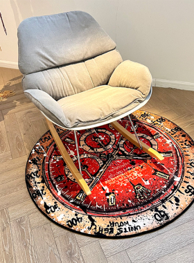 现货恶搞劳力士地毯圆形卧室客厅家用衣帽间书房阳台成品抽象地毯