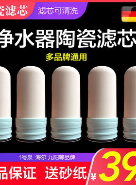 通用德国西MZ1一号九阳美的容声净水器陶瓷活性炭过滤芯