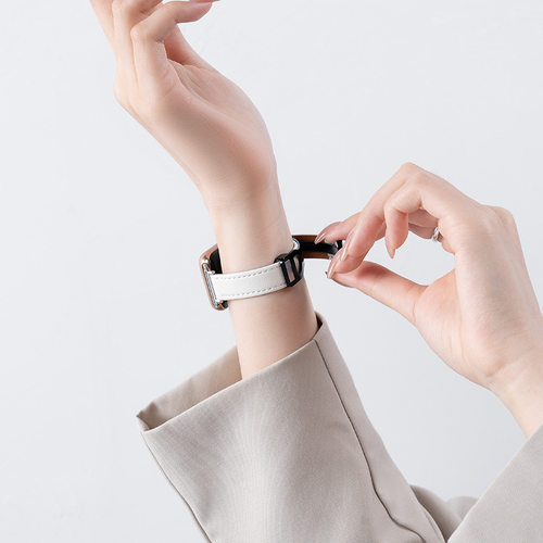 适用华为FIT4Pro表带磁吸折叠扣