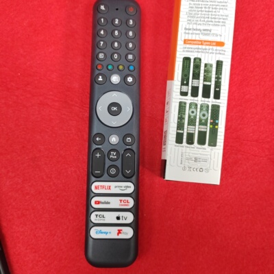 适用于tcl英文电视机遥控器RC902V55FMR2FAR175 蓝牙语音遥控器