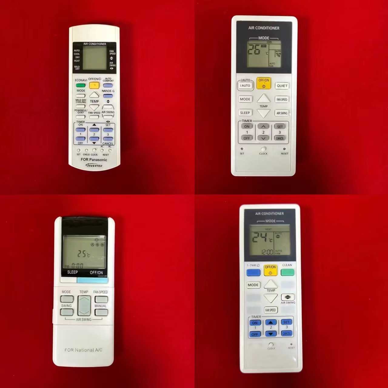 遥控器适用于松下乐声信A75C3300/3155/3297/3298/3941空调英文