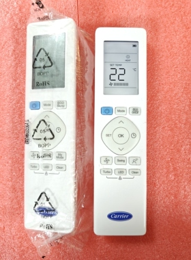 适用于原装开利空调遥控器RG10A2（U2S）BGEF  英文原装遥控器