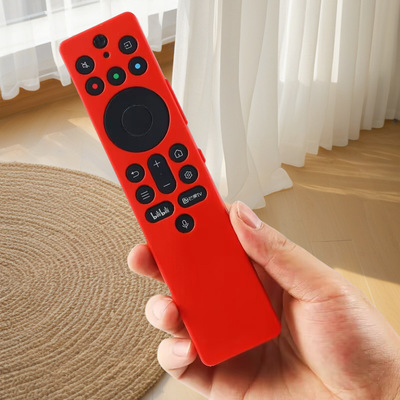 适用TCL雷鸟 Q10K RC802A 701A遥控器硅胶保护套镂空条纹防摔夜光